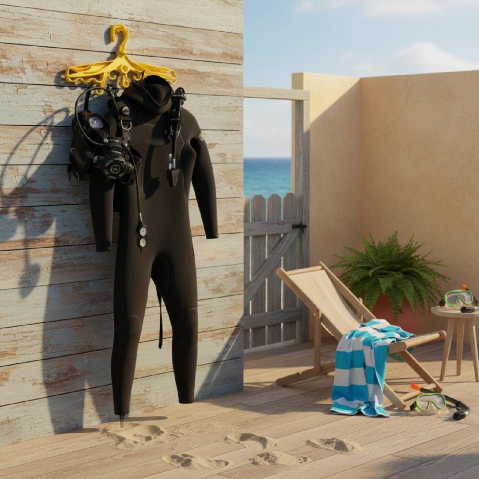 Aquatic Sports Scuba - Colgador de Plástico para Buceo con